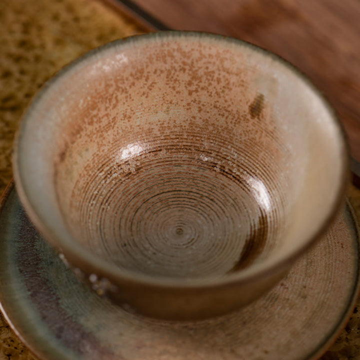 Buddha Stones, Jingdezhen, handbemalt, Ru-Ofen-Porzellan, Hanfu-Mädchen, Blume, Keramik, Gaiwan, Sancai, Teetasse, Kung-Fu-Teetasse und Untertasse mit Deckel