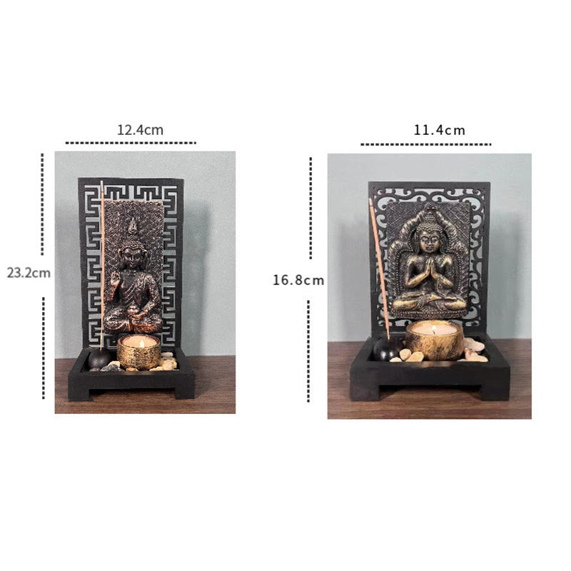 Buddha Stones Buddha Compassion Serenity Home Resin Gebet Altar Dekoration