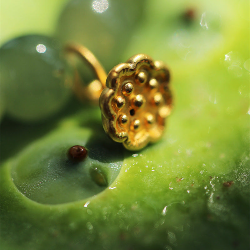 Jade Lotus Fülle verstellbares Armband