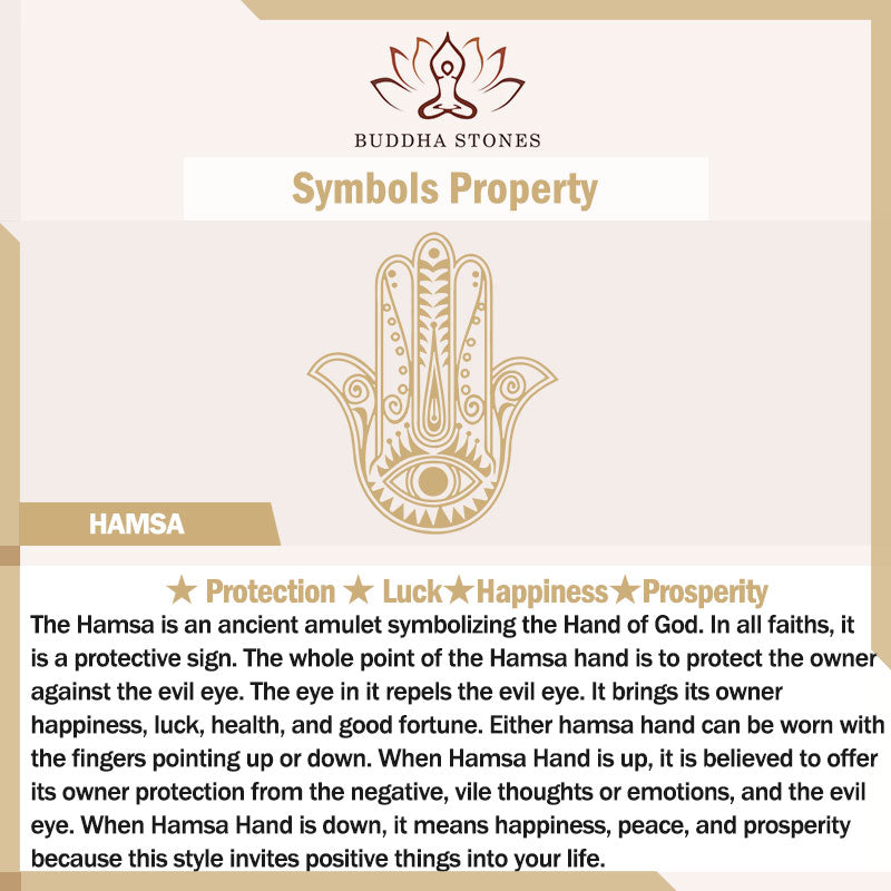 Buddha Stones, Hamsa-Symbol, böser Blick, Schutz, Wohlstand, Heimdekoration