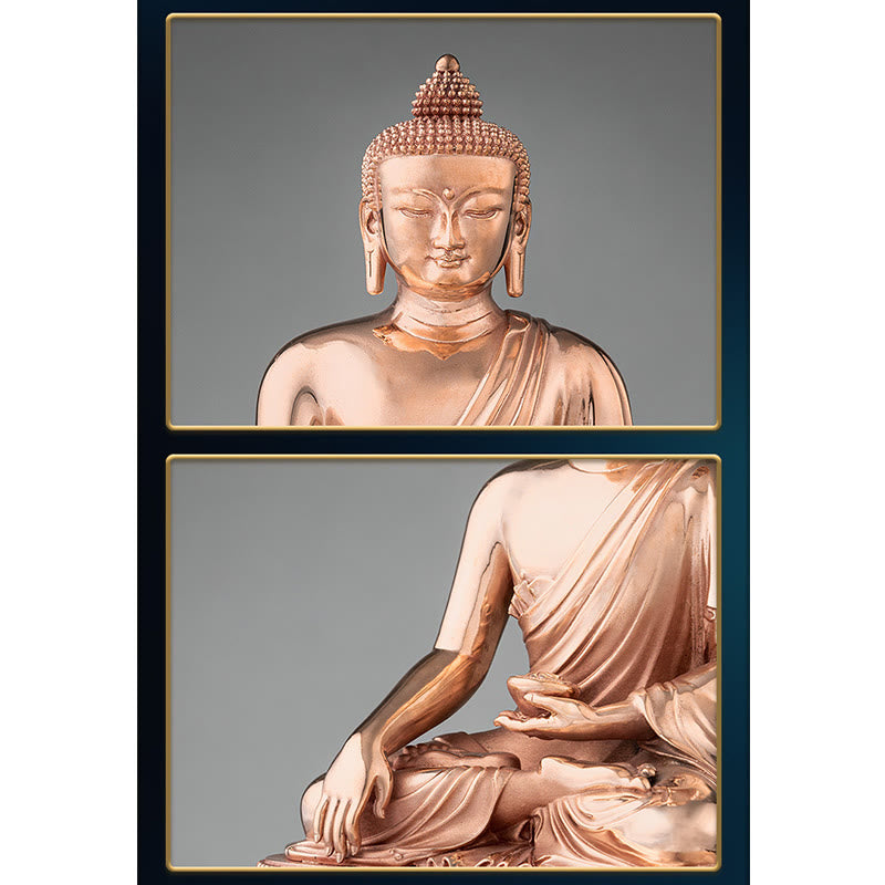 Gautama Shakyamuni Buddha Figur Serenity Kupfer Statue Home Dekoration