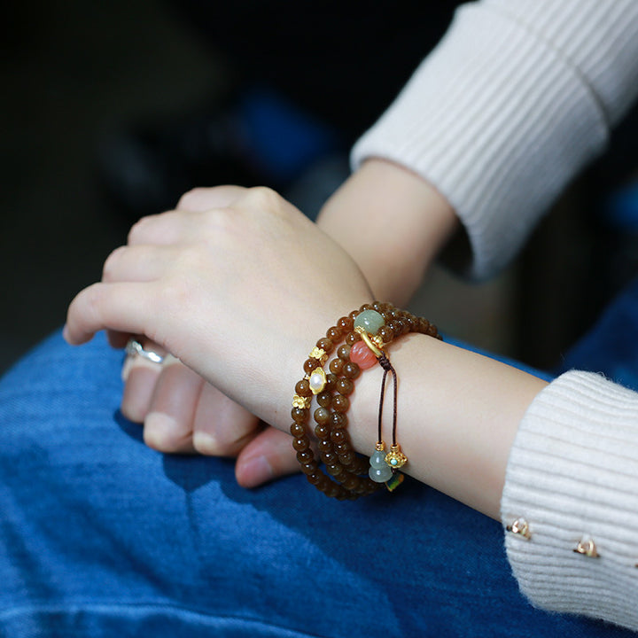 Jade Schmetterling Kürbis Wohlstand Glück Armband Halskette