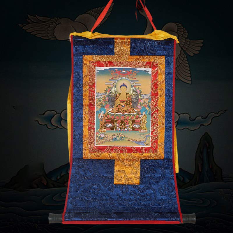 Tibetisch gerahmte Thangka-Segen-Schutzdekoration