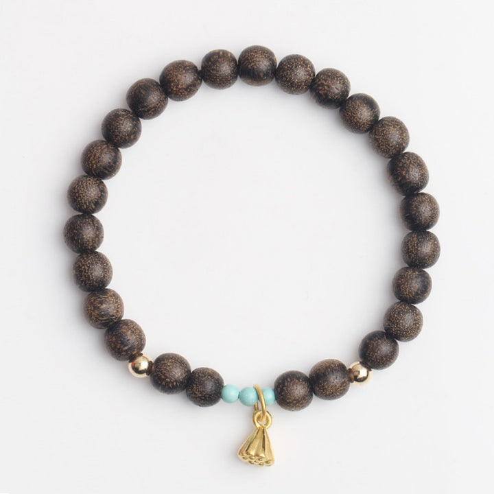 Buddha Stones Agarwood Lotus Strength Armband