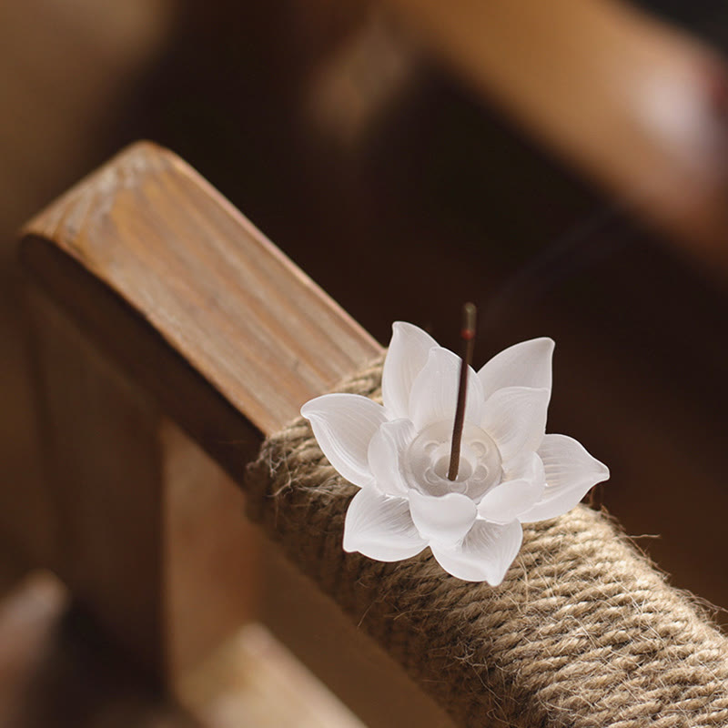 Mini Lotus Liuli Crystal Healing Meditation Stick Weihrauchbrenner