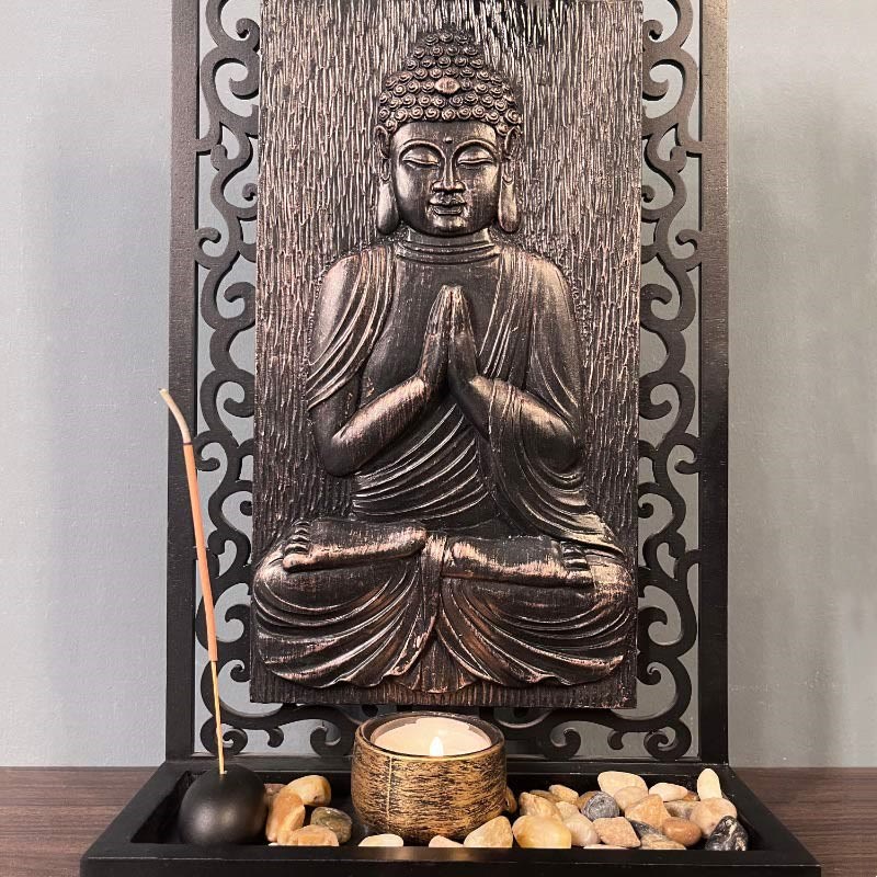 Buddha Stones Buddha Compassion Serenity Home Resin Gebet Altar Dekoration