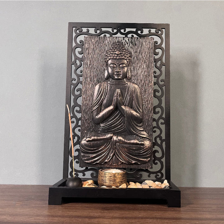 Buddha Stones Buddha Compassion Serenity Home Resin Gebet Altar Dekoration