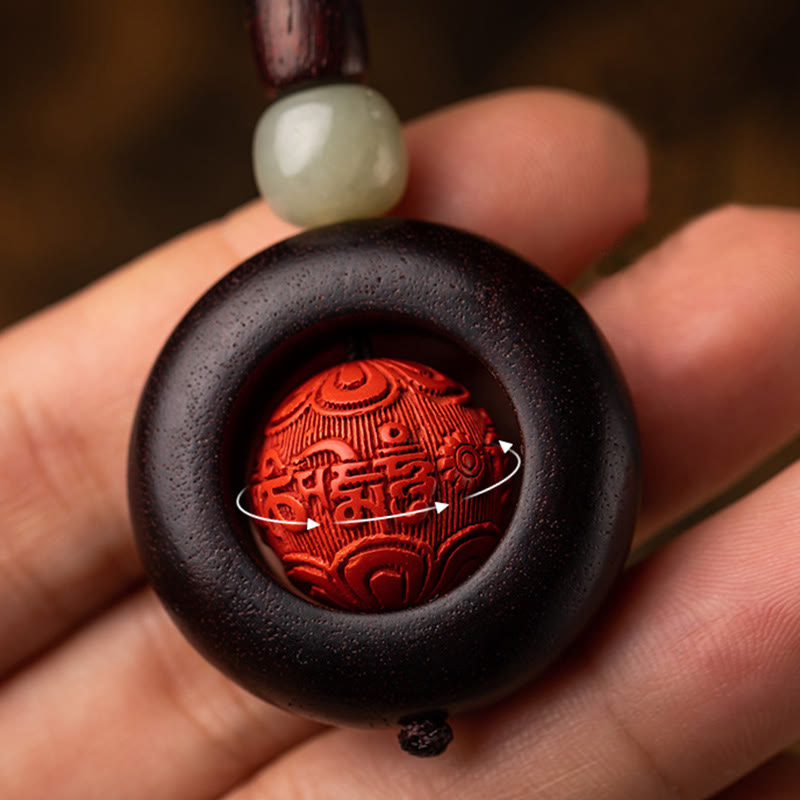 Buddha Stones, Tibet, Om Mani Padme Hum, PiXiu, Kupfermünze, kleines Blatt, rotes Sandelholz, Zinnober, Schutz-Schlüsselanhänger