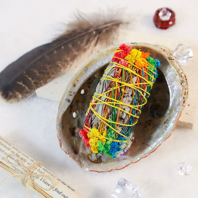 Buntes Räucherstäbchen mit Gänseblümchen und roten Rosenblüten für Zuhause, Reinigung, Räucherstäbchen, Heilung, Meditation, Räucherstäbchen, Rituale-Set