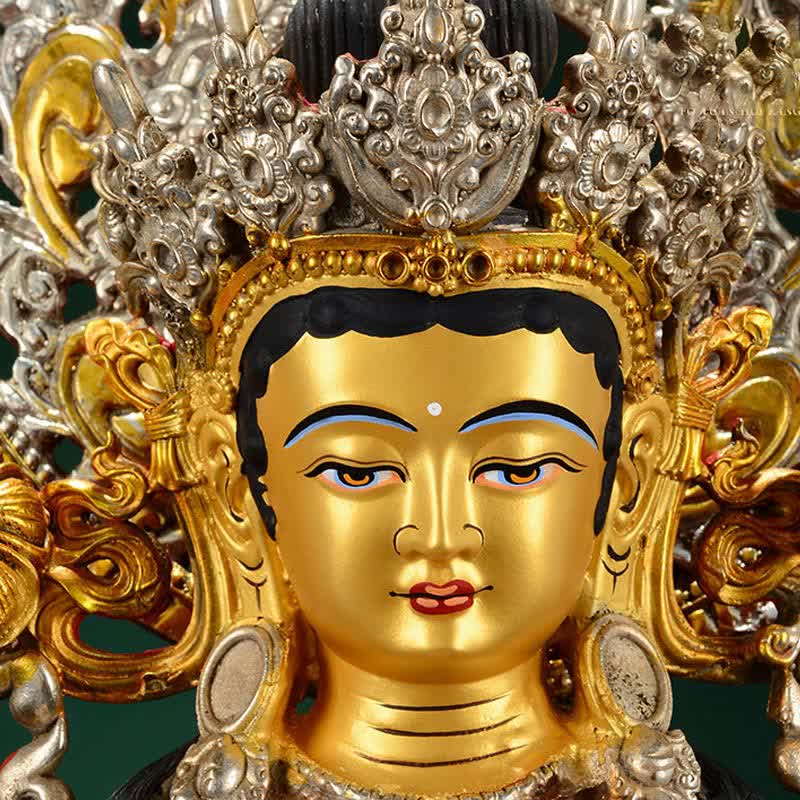 Bodhisattva Green Tara Hope Kupferstatue Dekoration