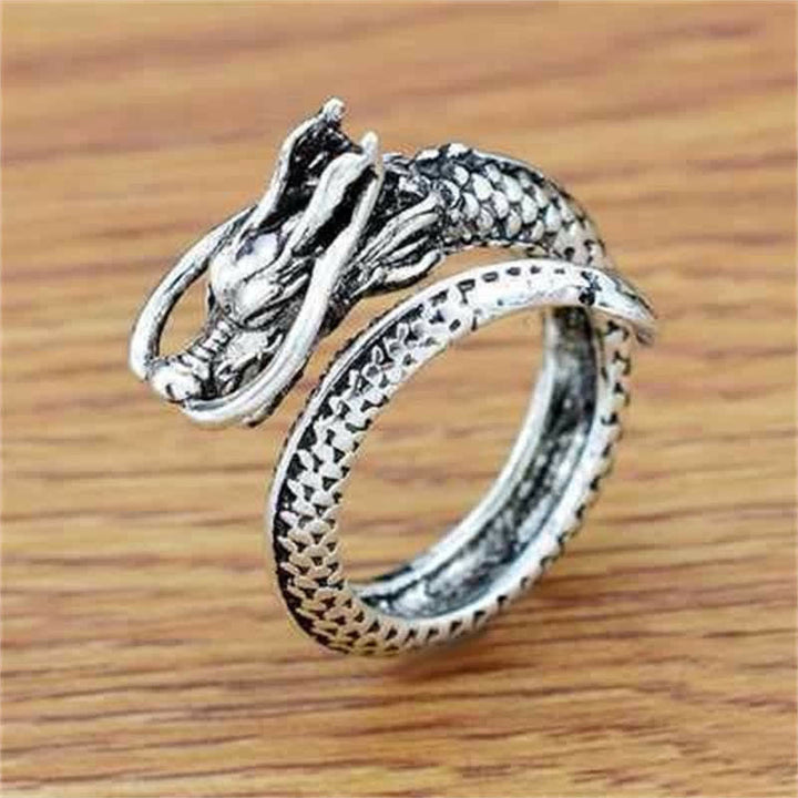 Lucky Dragon Phoenix Protection Energy Verstellbarer Ring