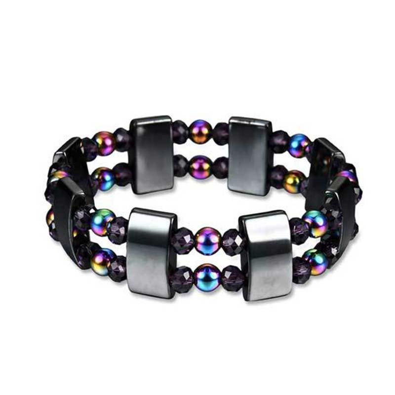 Buddha Stones Regenbogen-Hämatit-Wellness-Armband