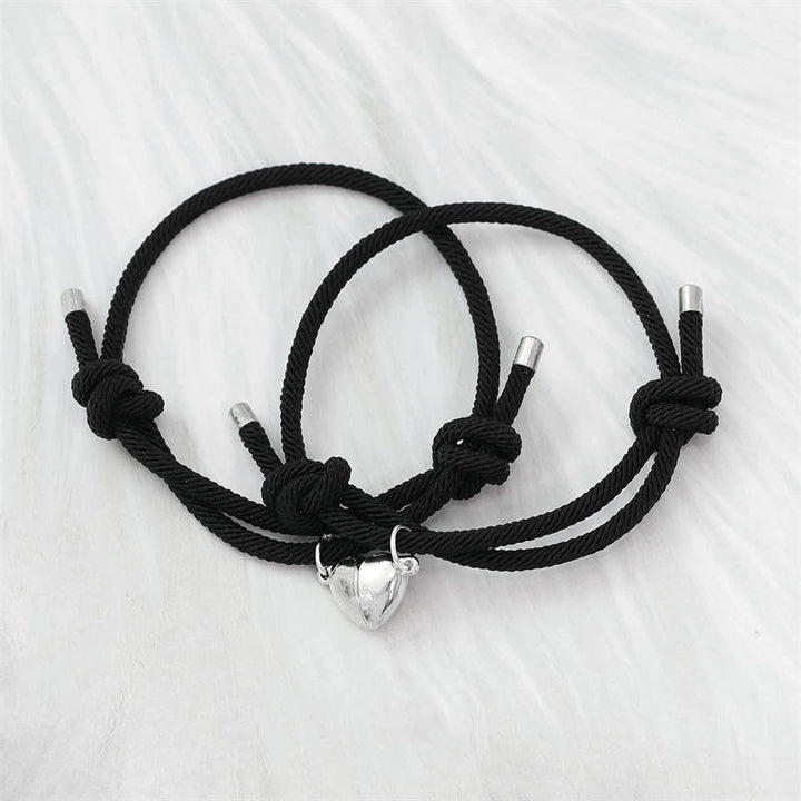 2-teiliges Liebes-Magnetpaar-String-Stärke-Armband