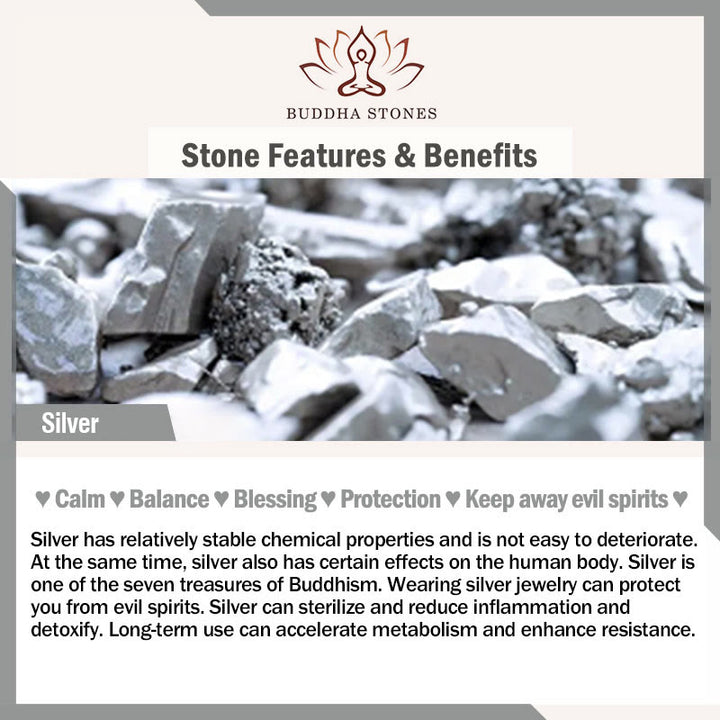 Buddha Stones 999 Sterling Silber Lotusblüten-Pod-Naturperlen-Heilungsarmband