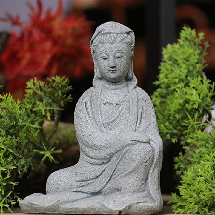 Buddha Stones Avalokitesvara Statue Segen Heimdekoration