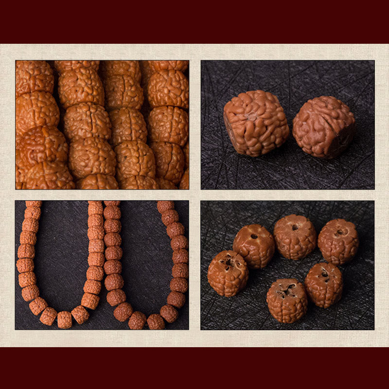 Tibet 108 Mala Perlen Rudraksha Bodhi Samen Chinesisches Sternzeichen Natal Buddha Reichtum Charm Armband