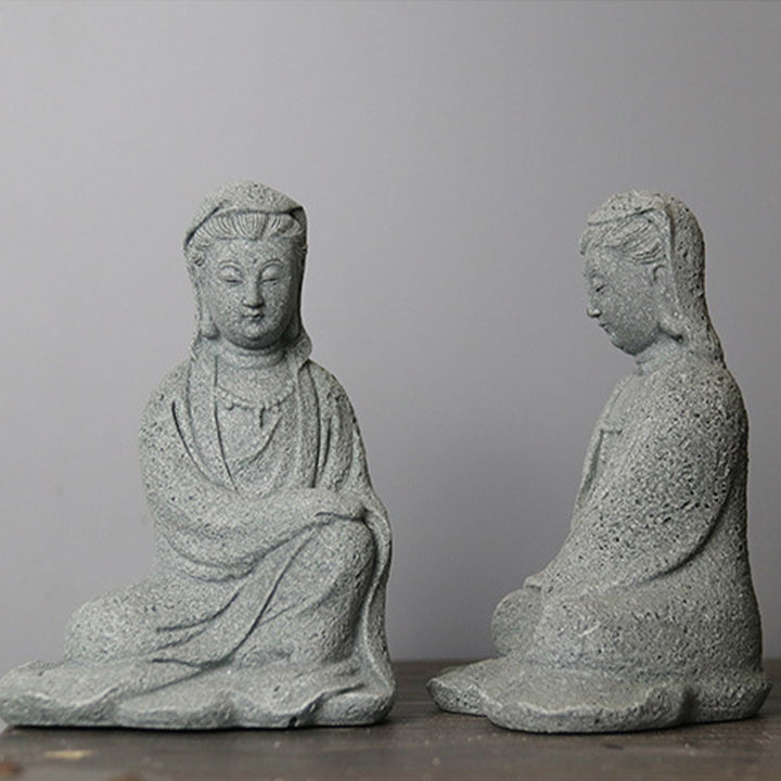 Buddha Stones Avalokitesvara Statue Segen Heimdekoration