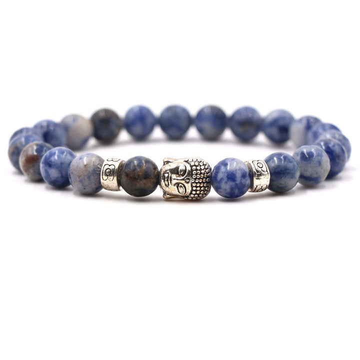 Buddha Stones Lila Achat Schutzarmband