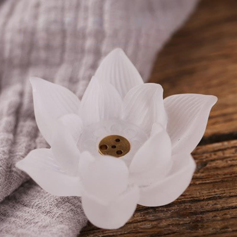 Mini Lotus Liuli Crystal Healing Meditation Stick Weihrauchbrenner