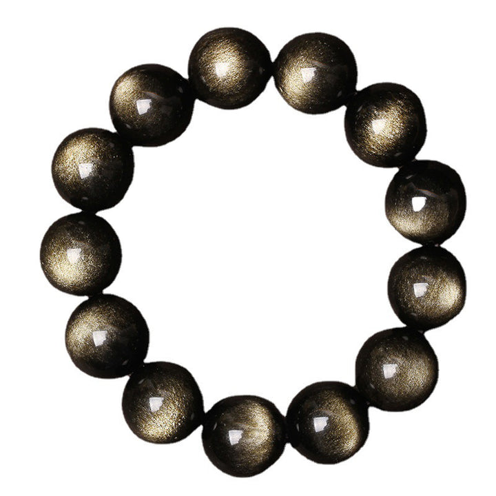 Buddha Stones Tibetisches Obsidian-Reinigungsarmband