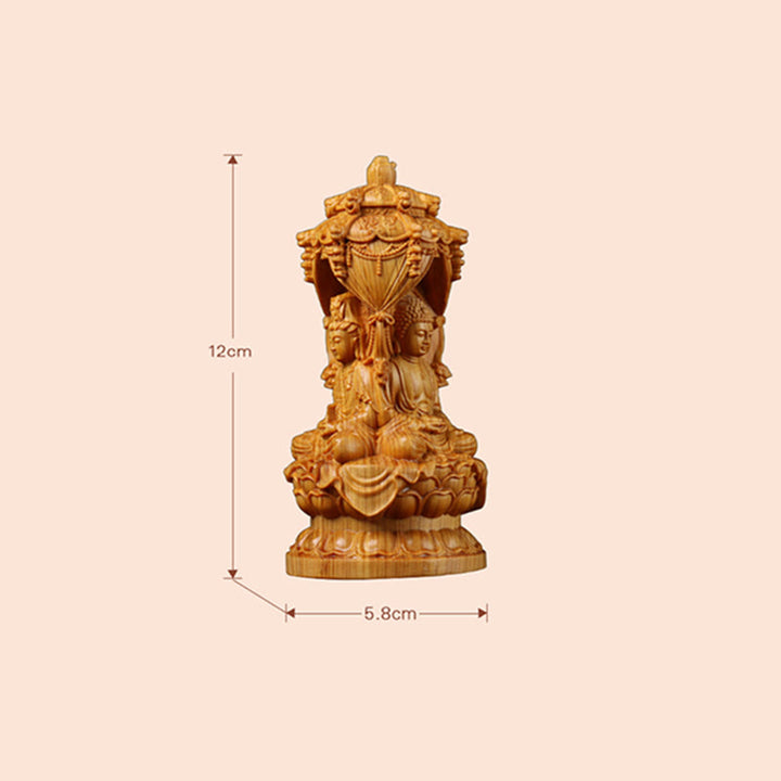 Buddha Stones, handgefertigt, Thuja Sutchuenensis, Holz, Buddha, zur Abwehr böser Geister, Dekoration