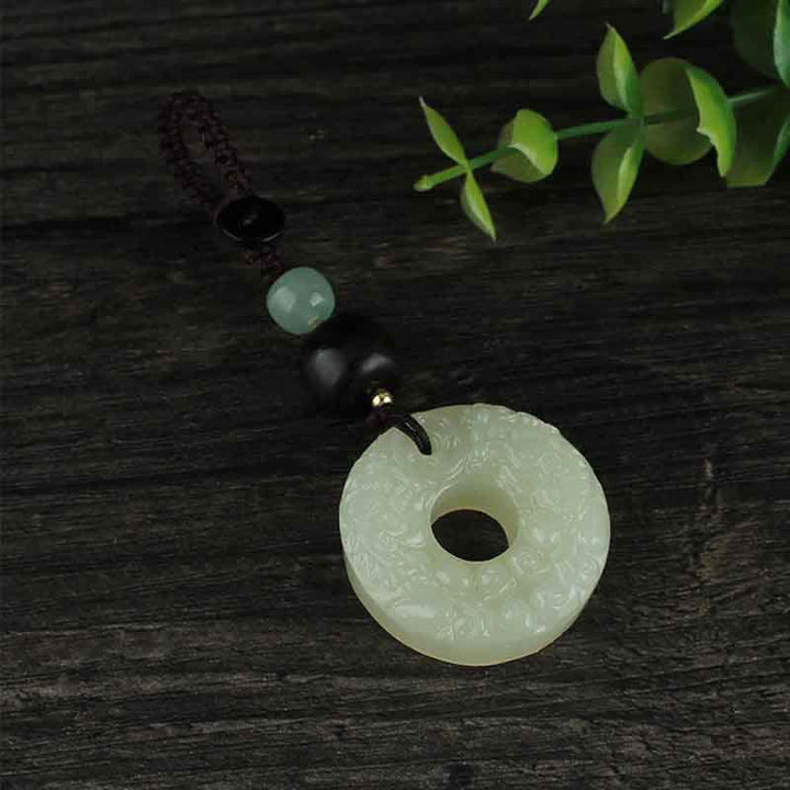 Buddha Stones PiXiu Jade Peace Buckle Fülle Reichtum Schlüsselanhänger