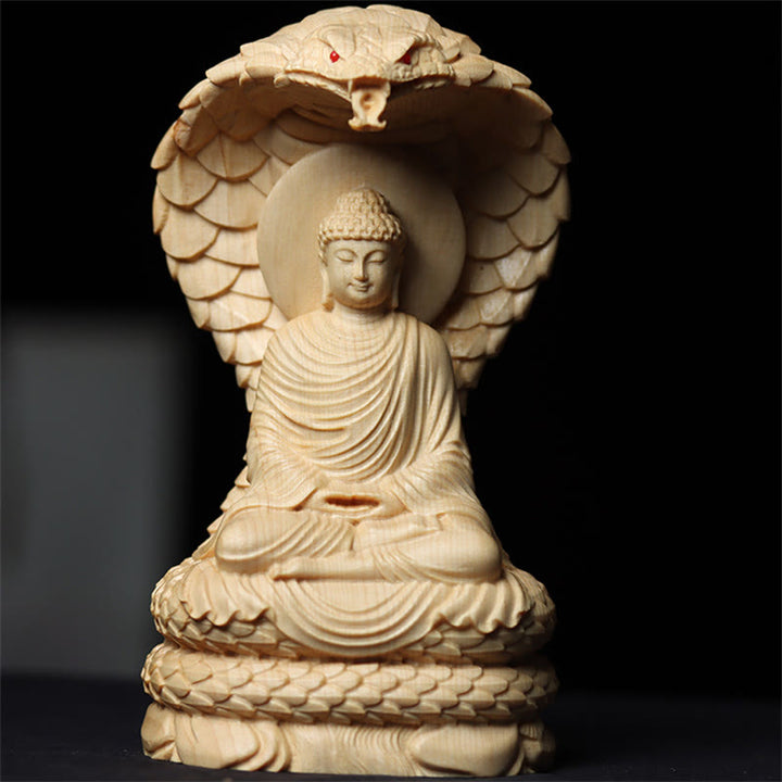 Buddha Stones, handgefertigt, Thuja Sutchuenensis, Holz, Tathagata-Buddha, zur Abwehr böser Geister, Dekoration