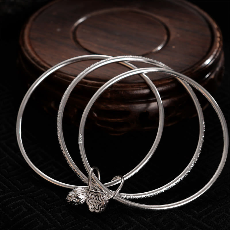 Buddha Stones Lotus Flower Pod Weiß Kupfer Neuanfang Armband Armreif