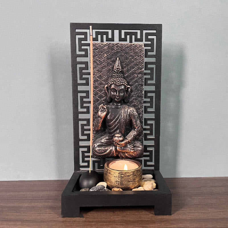 Buddha Stones Buddha Compassion Serenity Home Resin Gebet Altar Dekoration