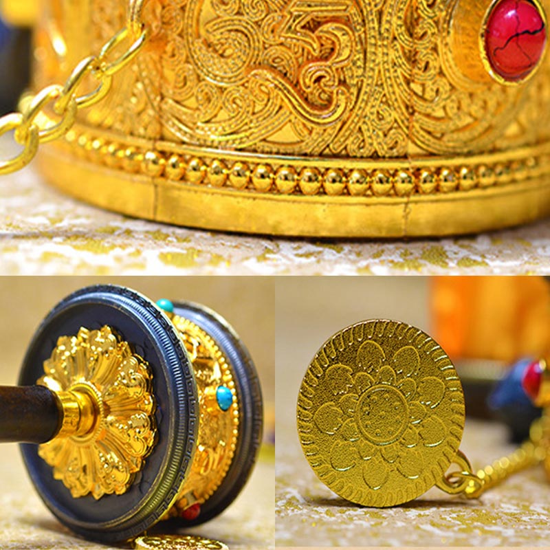 Tibetische Glücksgebetsmühle-Dekoration