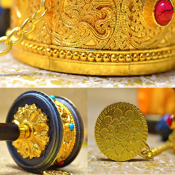 Tibetische Glücksgebetsmühle-Dekoration