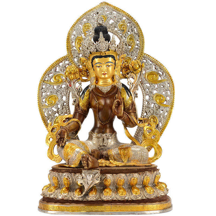 Bodhisattva Green Tara Hope Kupferstatue Dekoration