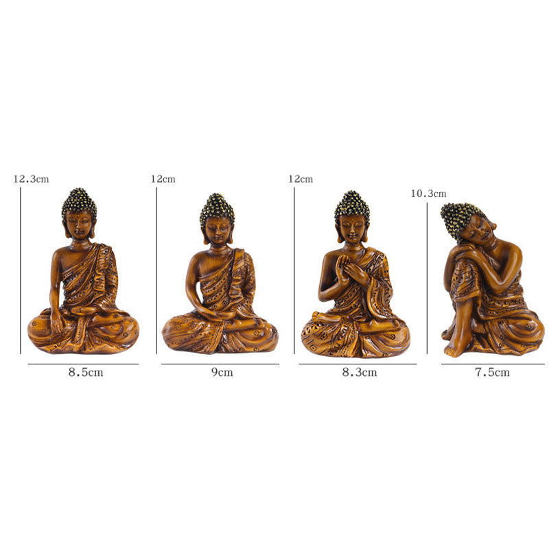 Buddha Stones, tibetische Meditation, betender Buddha, Gelassenheit, Kunstharz, Heimdekoration