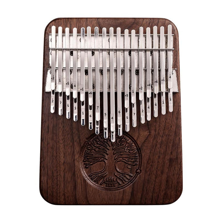 Kalimba 34 Tasten Daumenklavier Baum des Lebens Design Tragbares Finger-Marimba-Klavier