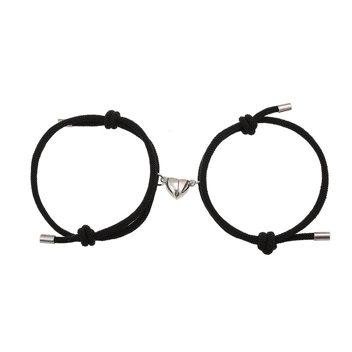 2-teiliges Liebes-Magnetpaar-String-Stärke-Armband