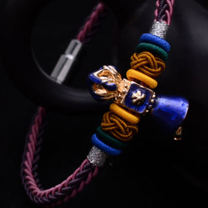 Tibetisches handgefertigtes Dorje Vajra Stärke-Armband mit acht Fäden