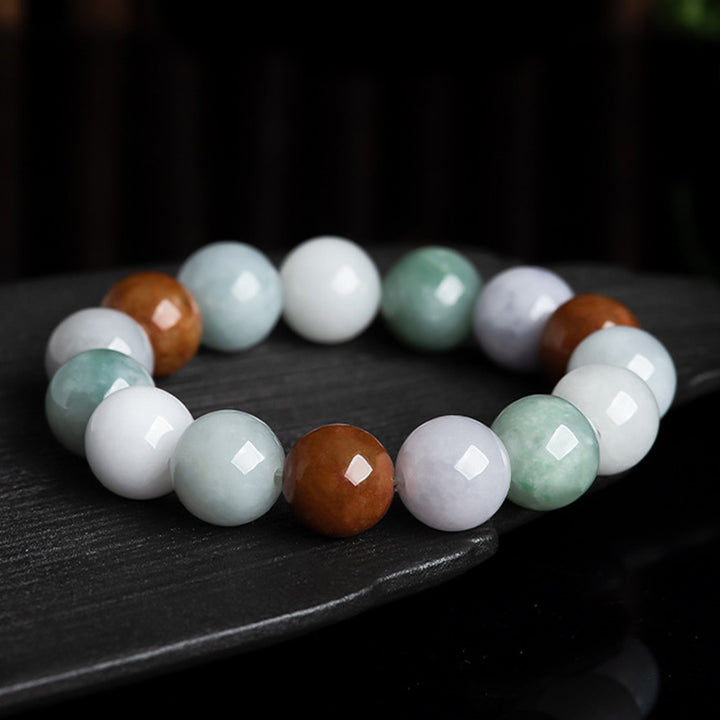 Buddha Stones natürliches Jade-Heilschutz-Armband