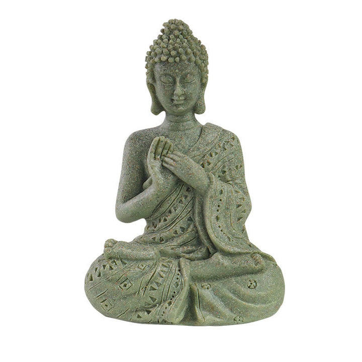 Buddha Stones, tibetische Meditation, betender Buddha, Gelassenheit, Kunstharz, Heimdekoration