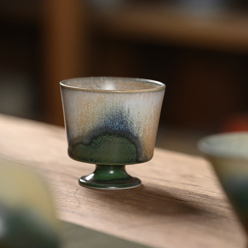 Buddha Stones Vintage Ofen Transmutation Kiln Porzellan Teetasse Kung Fu Teetasse
