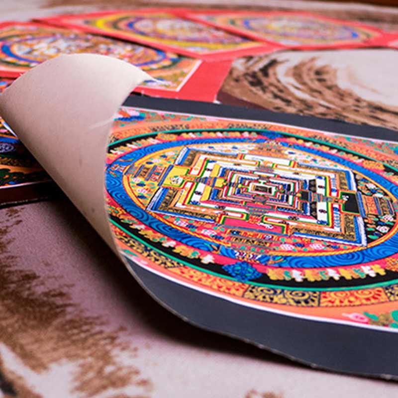 Tibetische handgefertigte Thangka-Mandala-Malerei, Blindbox, zufälliges Farbmuster