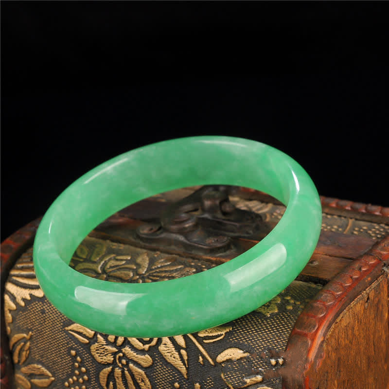 Buddha Stones Jade Heilung Fülle Schutz Armband Armreif