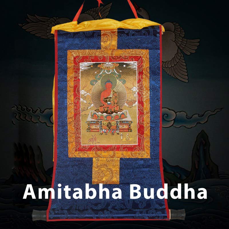 Tibetisch gerahmte Thangka-Segen-Schutzdekoration