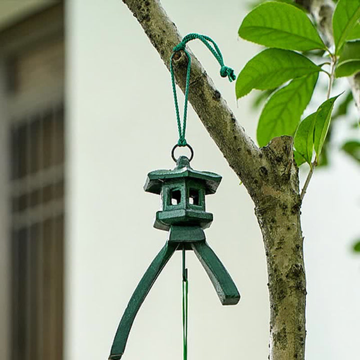 Auspicious Glockenspiel zum Aufhängen an der Wand, Glücksbringer, handgefertigte Heimdekoration