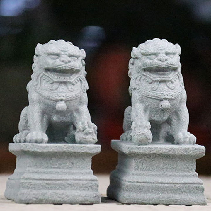 Buddha Stones, Löwe, Fu, Foo, Hunde, Elefant, zur Abwehr böser Segen, Heimdekoration
