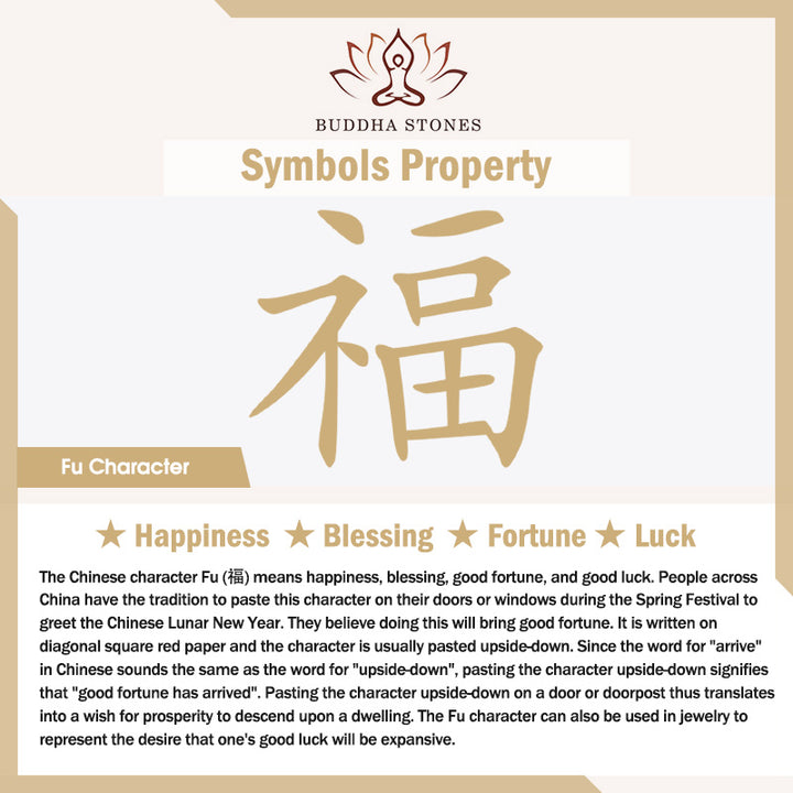 Buddha Stones, Jahr des Drachen, 925er-Sterlingsilber, Hetian-Jade, Glücksbringer, Fu-Charakter, Glücksarmband