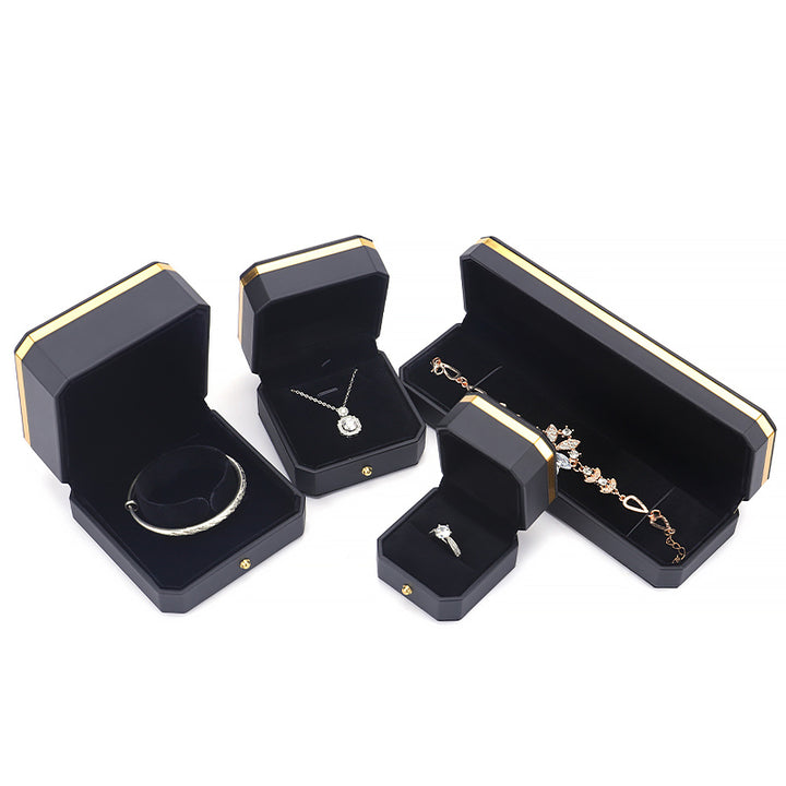 Schmuck-Aufbewahrungsbox, Geschenkbox aus PU-Leder