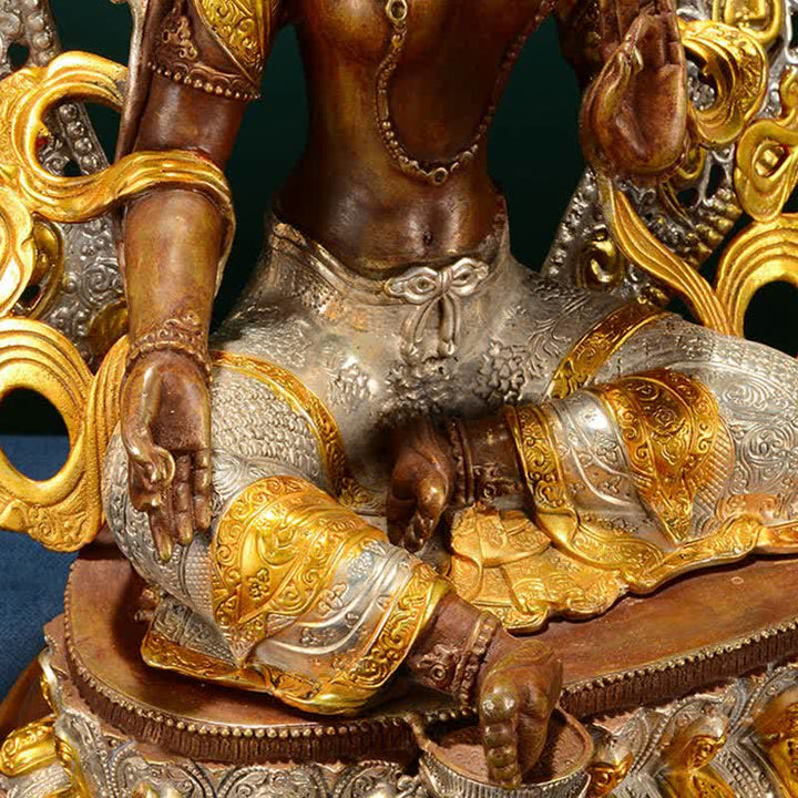 Bodhisattva Green Tara Hope Kupferstatue Dekoration