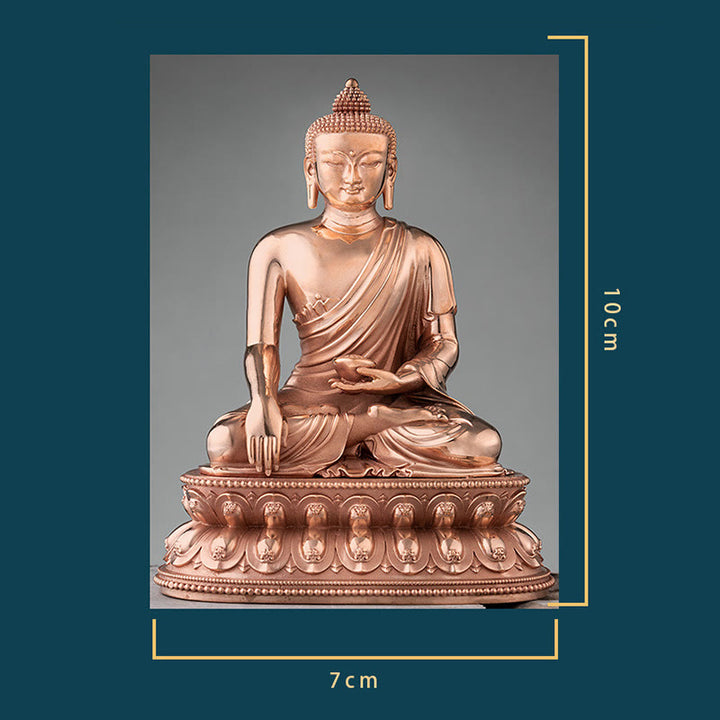 Gautama Shakyamuni Buddha Figur Serenity Kupfer Statue Home Dekoration