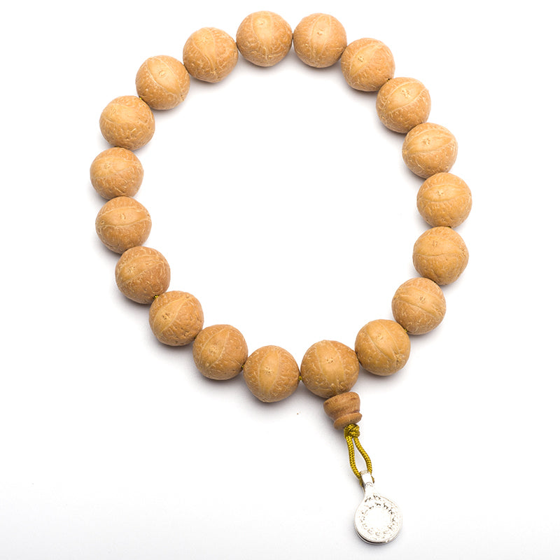 Buddha Stones, Bodhi-Samen, Glücksverheißung, Handgelenk-Mala, Quasten-Taschen-Mala