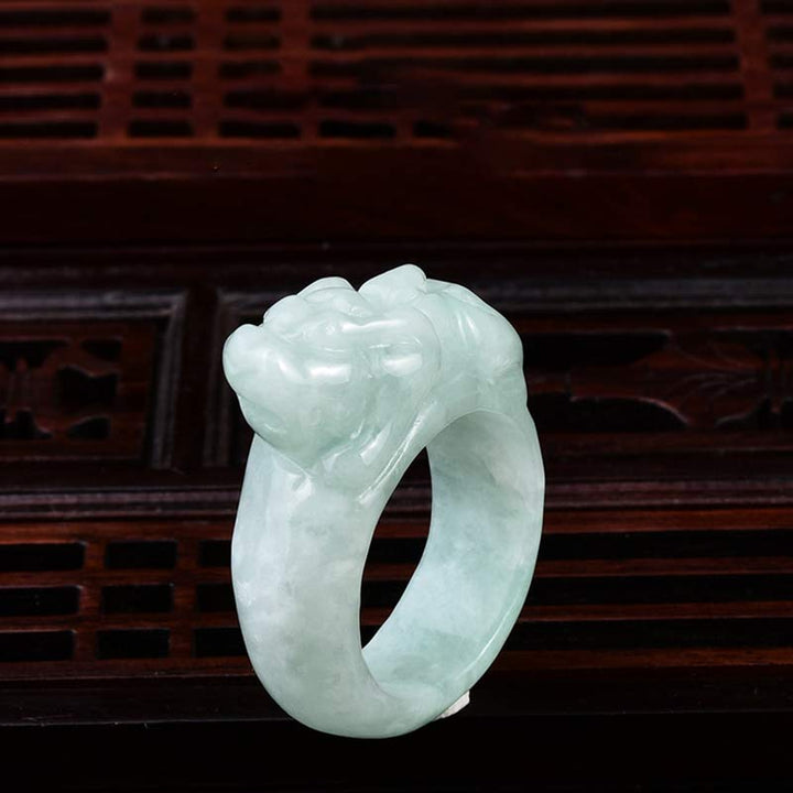 Fengshui Reichtum Jade PiXiu Glücksring